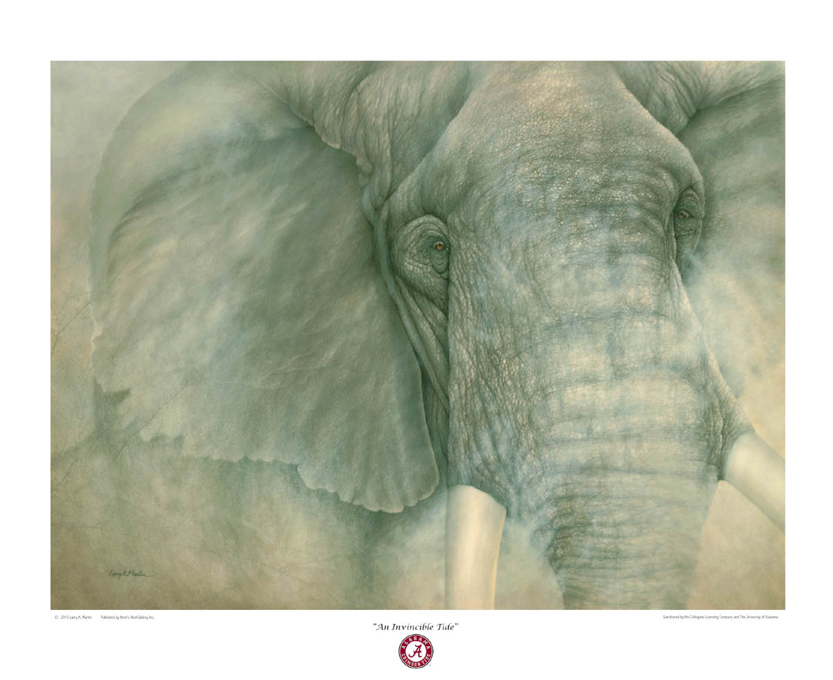 Alabama Elephant Giclees by 		Larry Martin