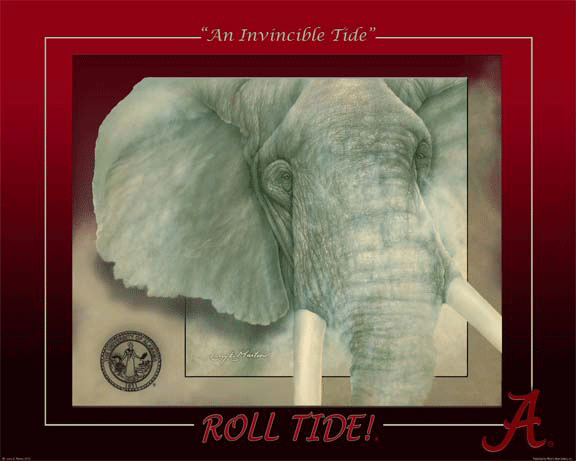 An Invincible Tide - Giclee - The Alabama Elephant
